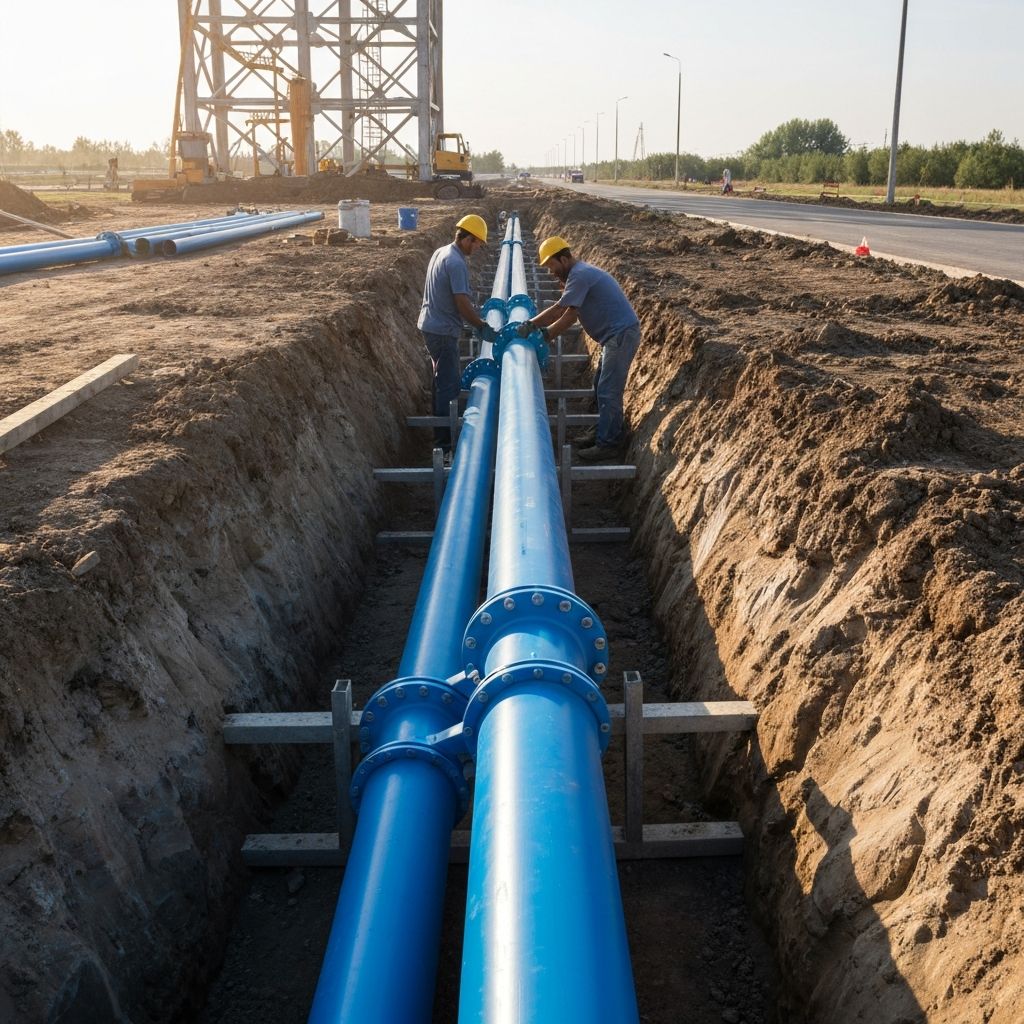 Pieslēgumi pie centrālajiem ūdensvadu tīkliem, ūdensapgādes sistēmu izbūve